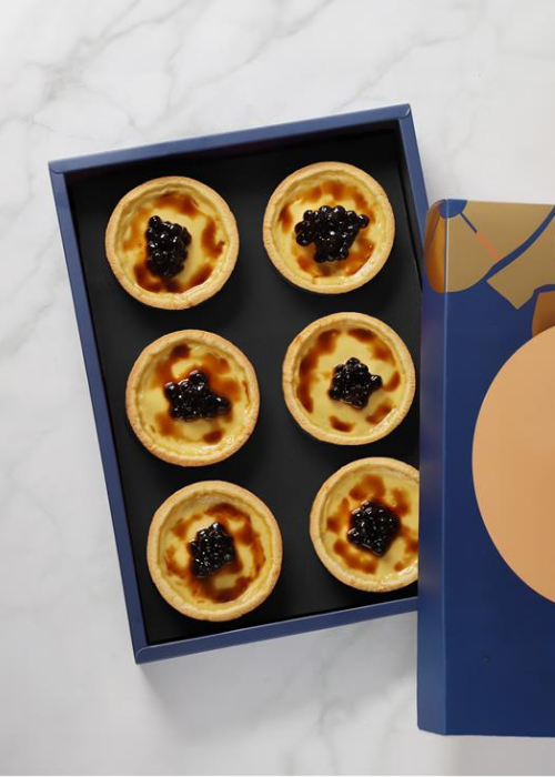 Crème Brûlée Brown Sugar Boba Tart
