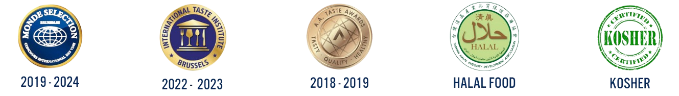 Certified Wholesale Bakery Premix and Beverage Ingredients : Monde Selection, International Taste Institute Brussels Awards, A.A. Taste Awards, Halal, Kosher