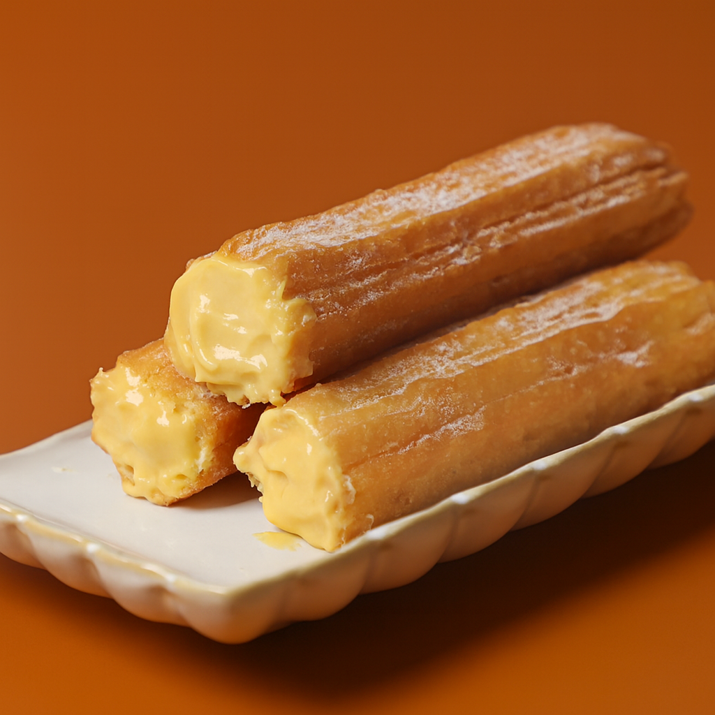 Thanksgiving Pumpkin Cream-Filled Churros